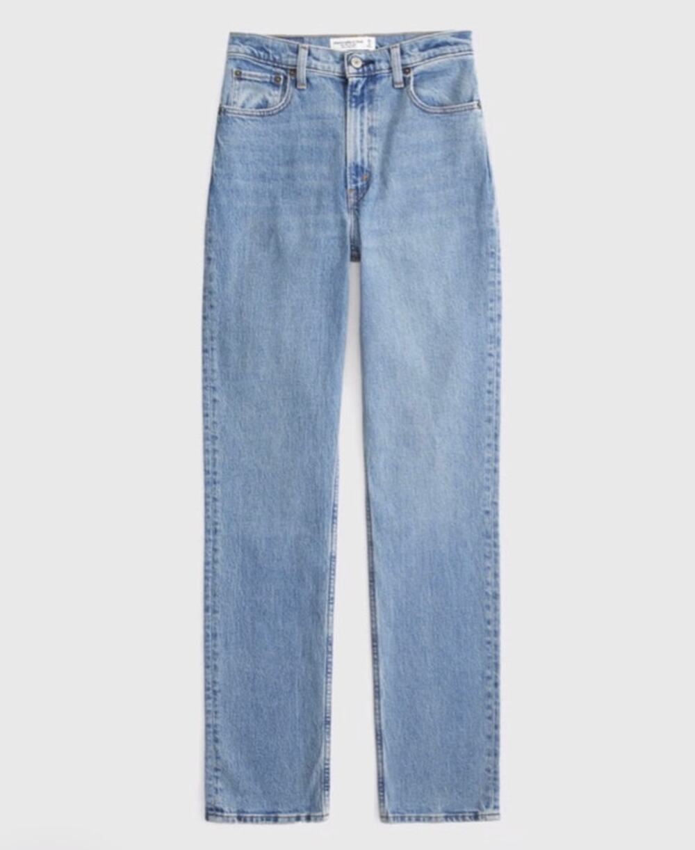 Abercrombie 90s Slim Straight Ultra High Rise Jeans NWT